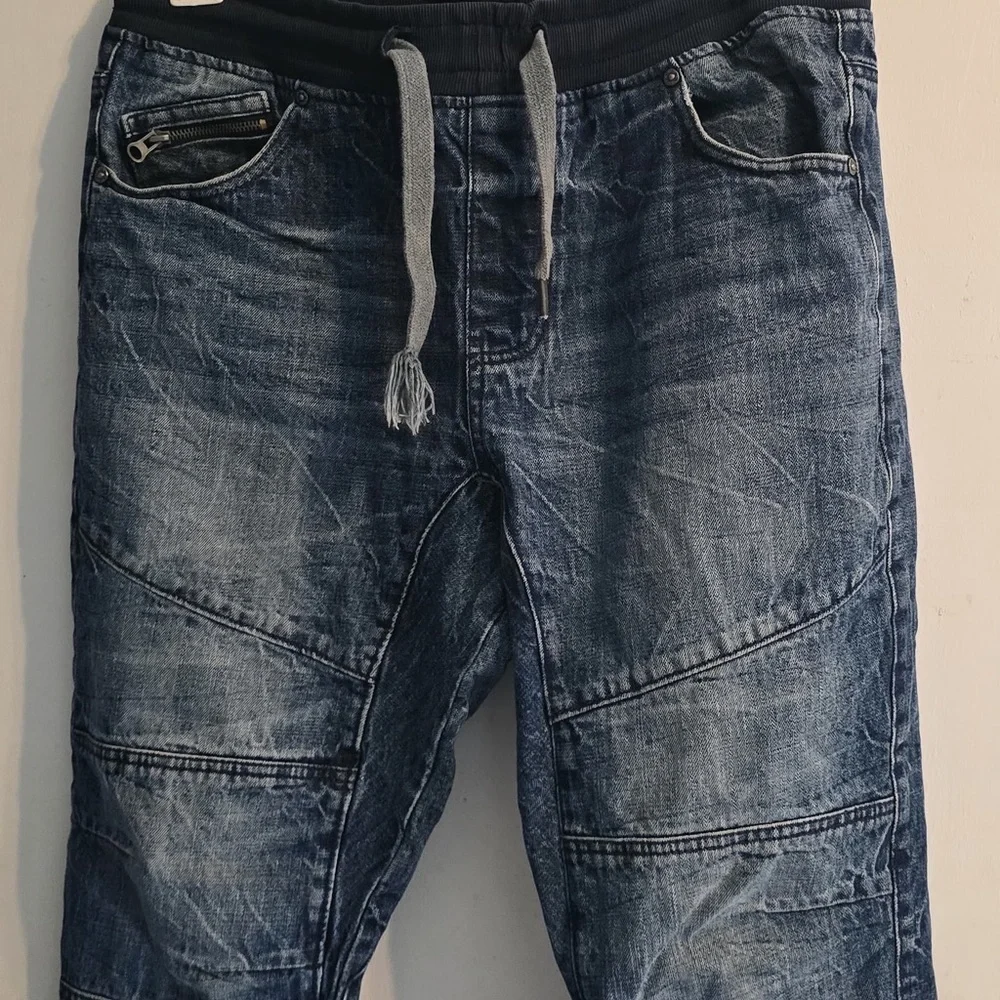 Men's Stylish Indigo Denim Jogger Pants